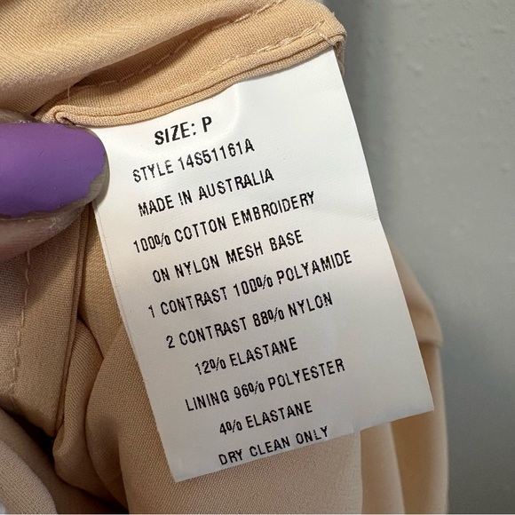 Manning Cartell Gallery Views Midi Dress Ivory White Nude Illusion, Size P (XS) - Picture 12 of 14